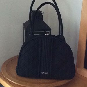 Vera Bradley Eloise purse.  Black microfiber.